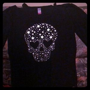 No Boundaries Cut Out Shoulder Sweater